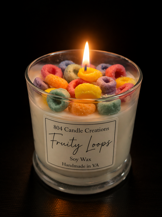 Fruity Loops Cereal Candle