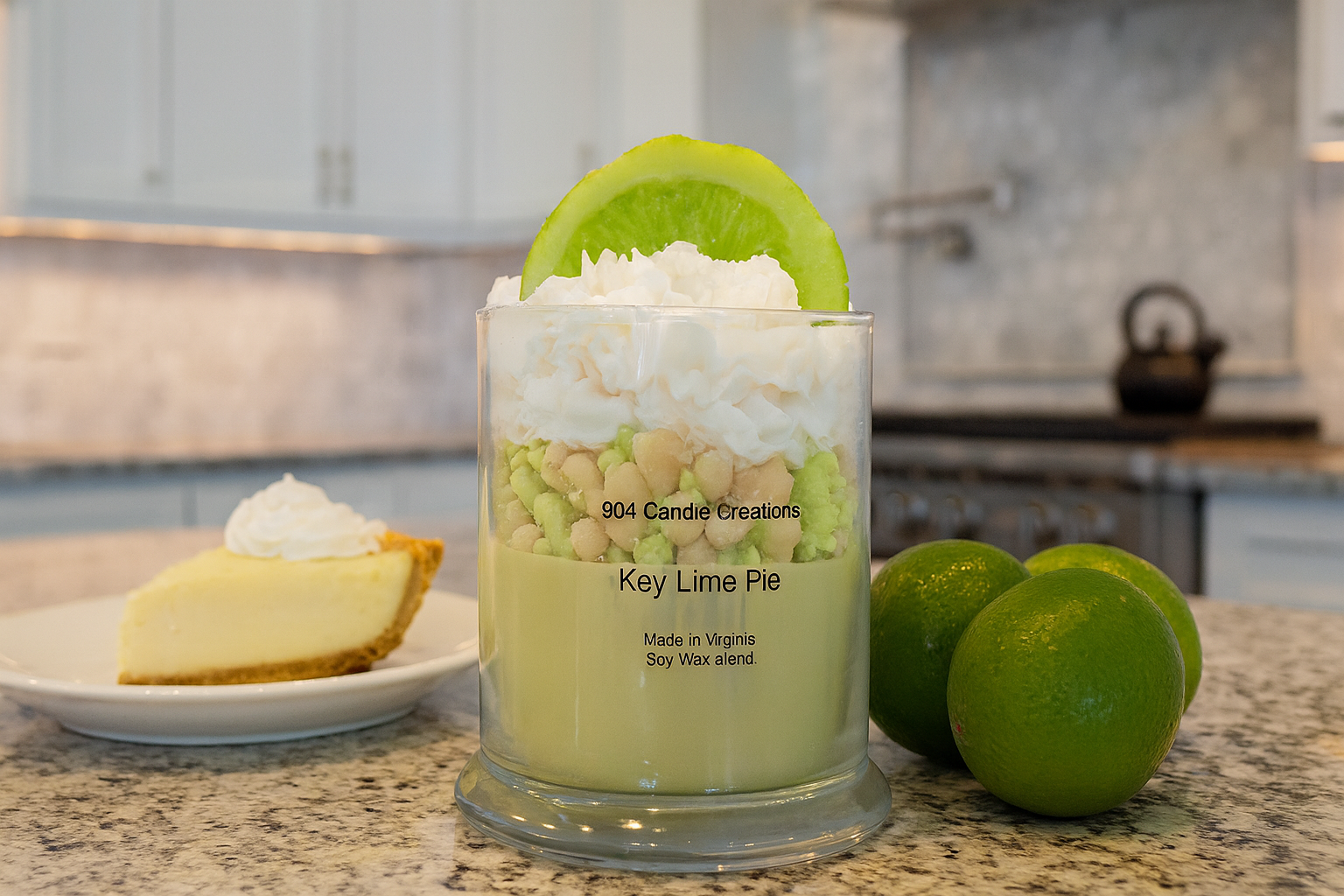 Handmade Key Lime Dessert Candle